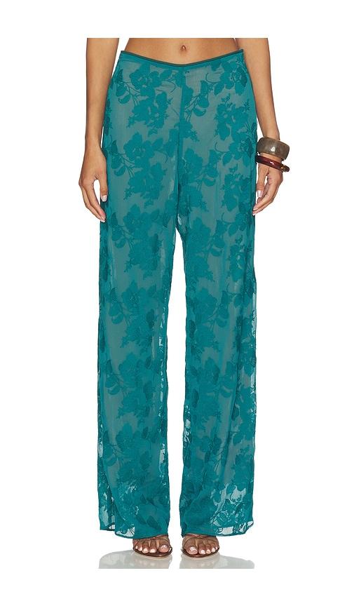 especia sophie maxi pants in teal.