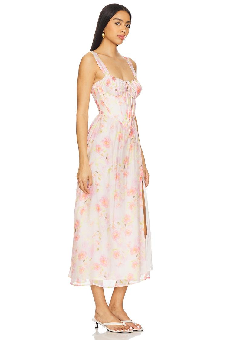 esra printed midi dress