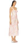 esra printed midi dress