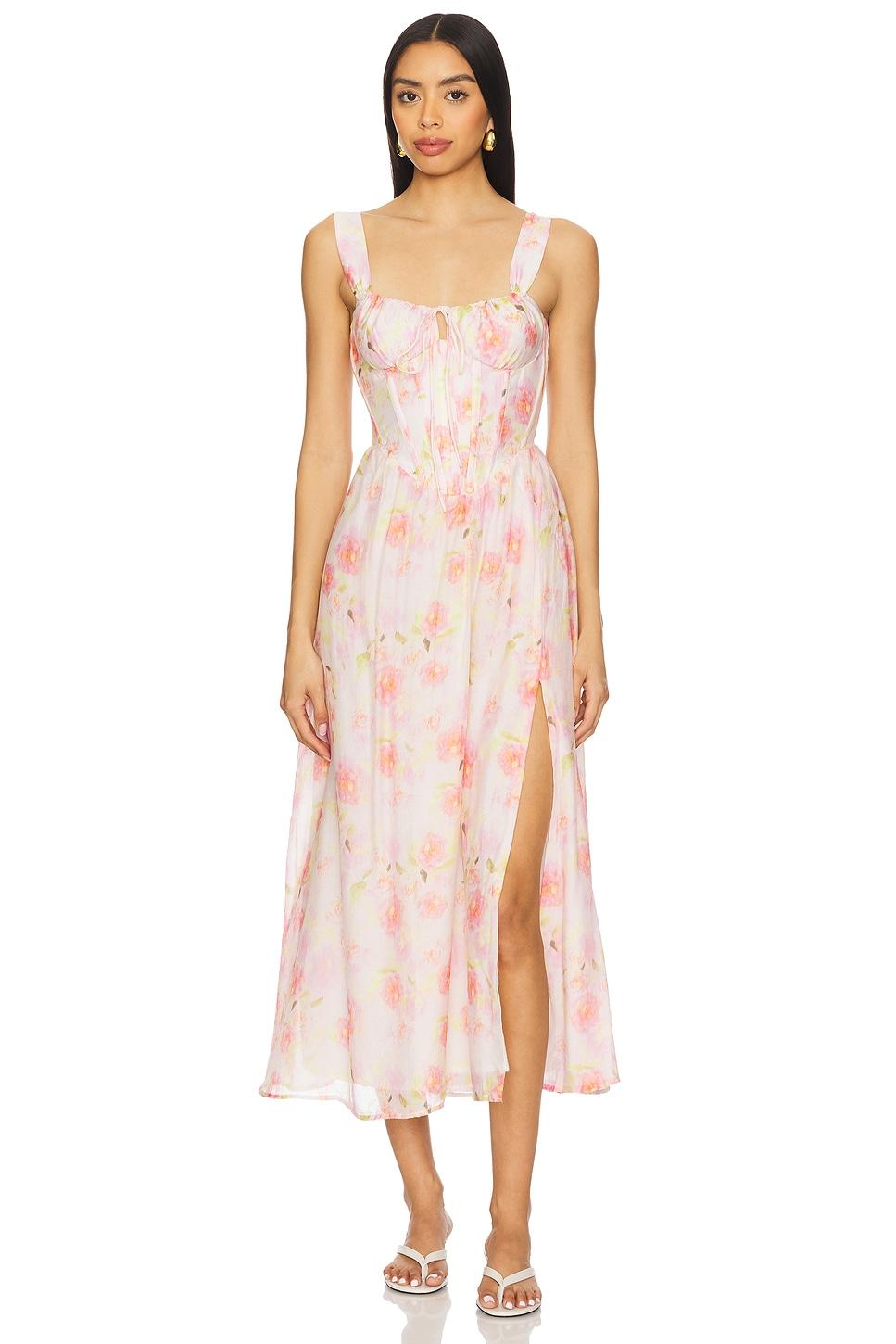 esra printed midi dress