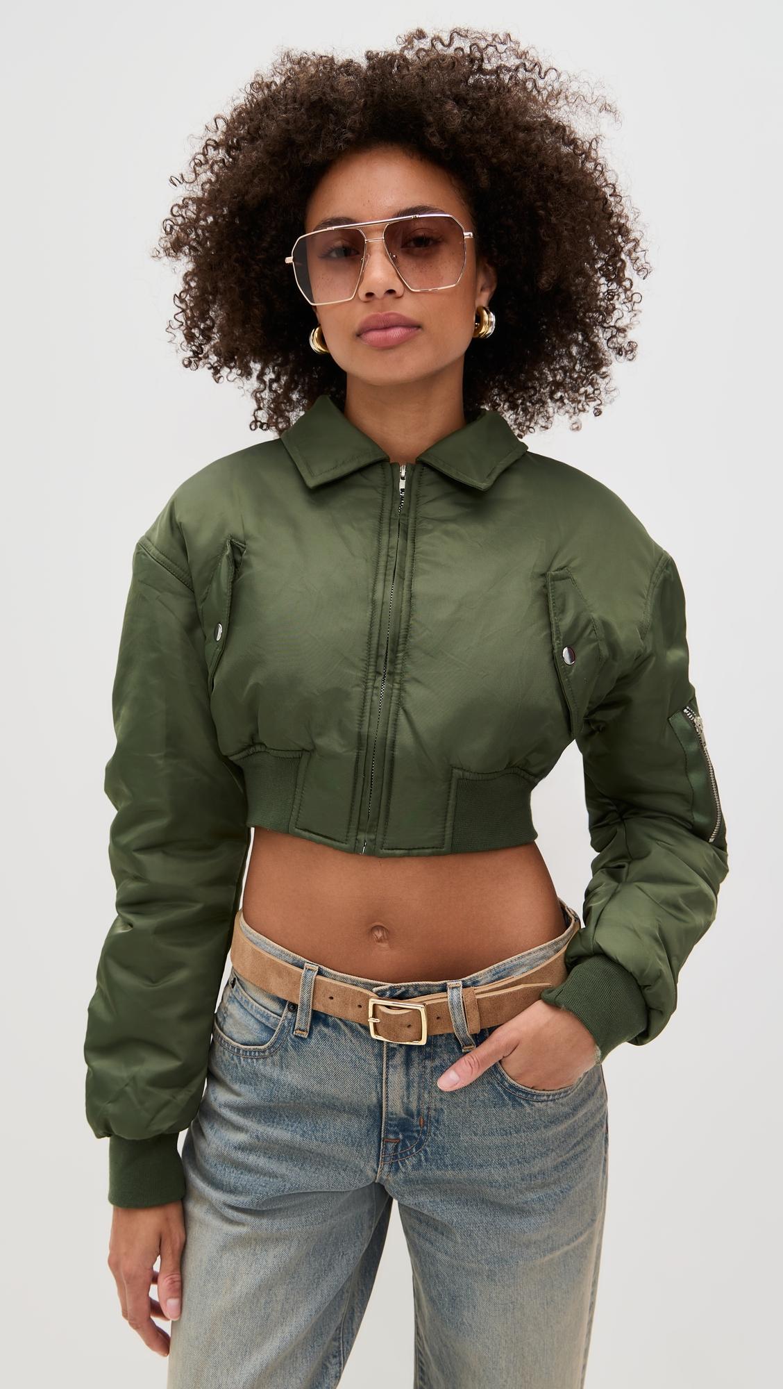 essential cropped bomber