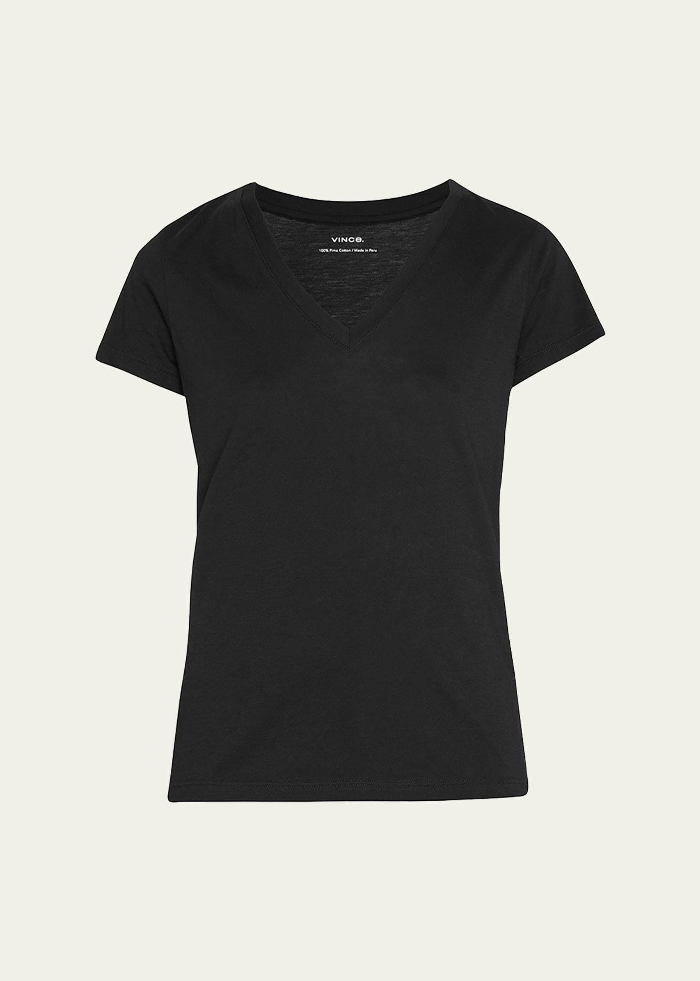 essential pima cotton v-neck tee