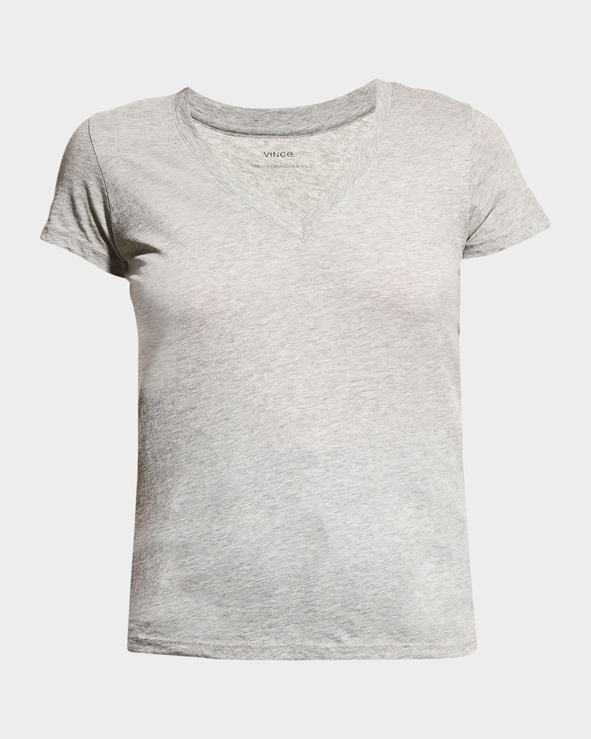 essential pima cotton v-neck tee