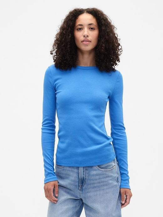 essential ribbed crewneck t-shirt