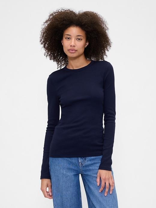 essential ribbed crewneck t-shirt