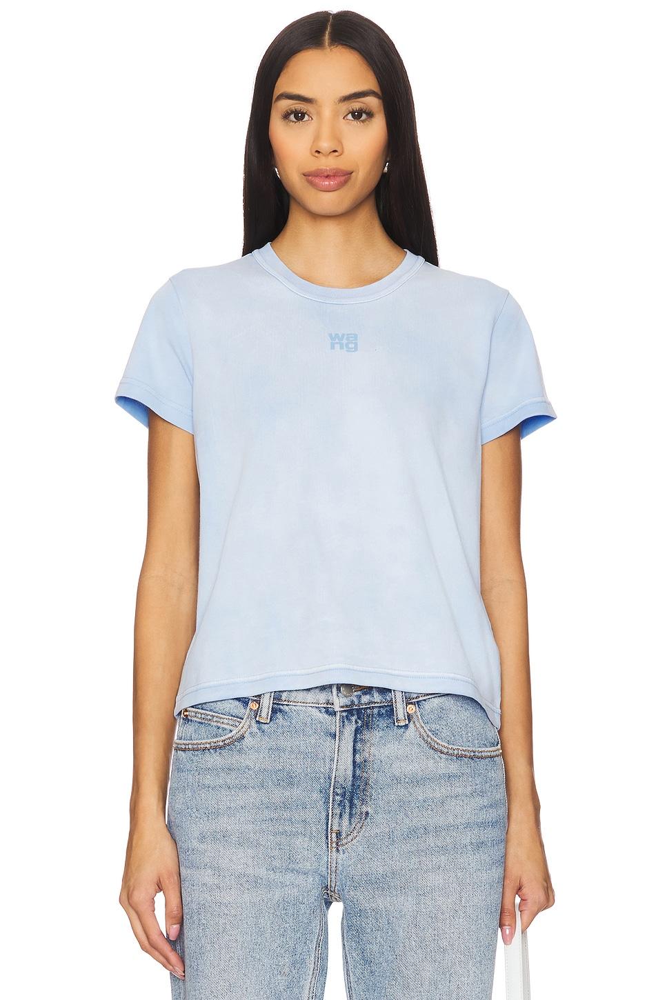 essential shrunken tee with puff logo