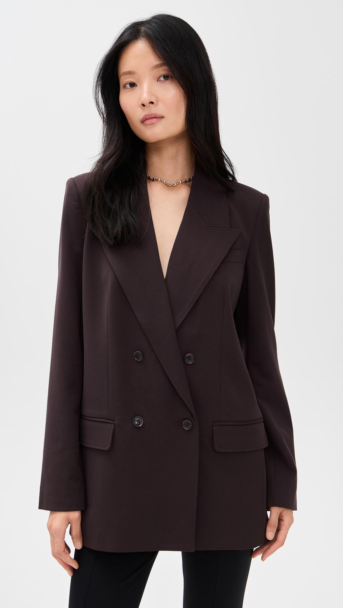 essential suiting oversized double breasted blazer