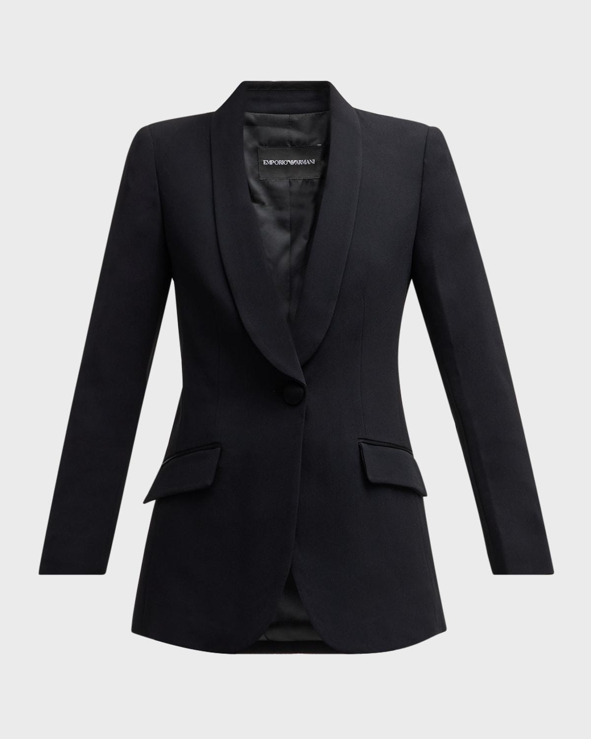 essentials one-button blazer jacket