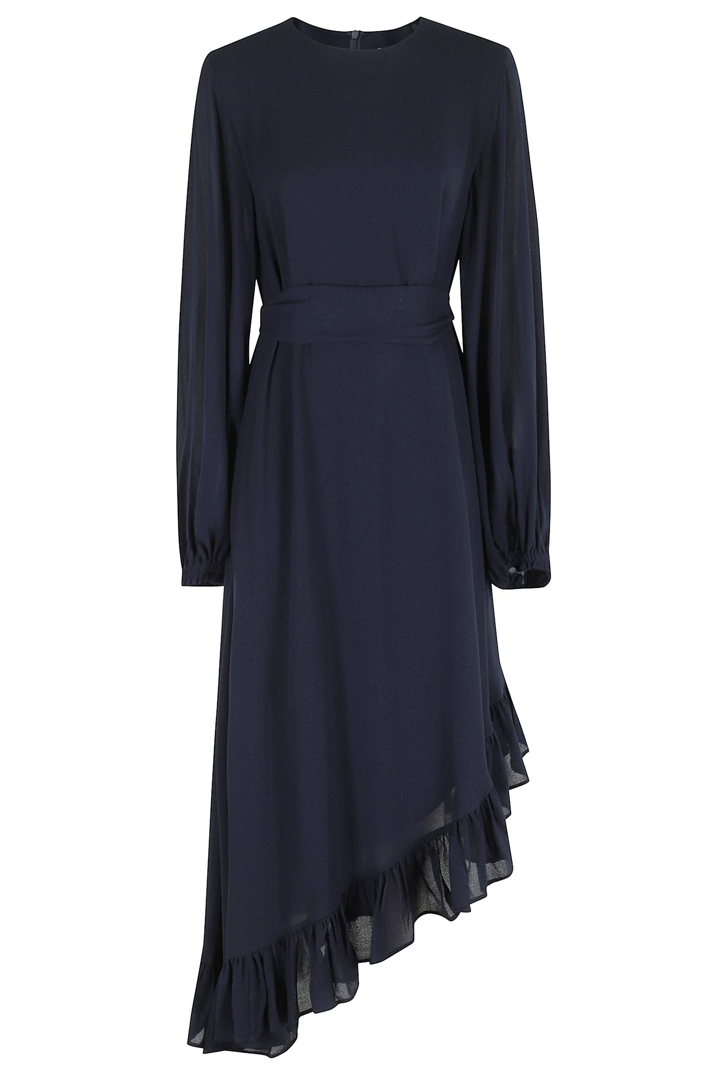 essentiel antwerp iflower pussy bow tie dress