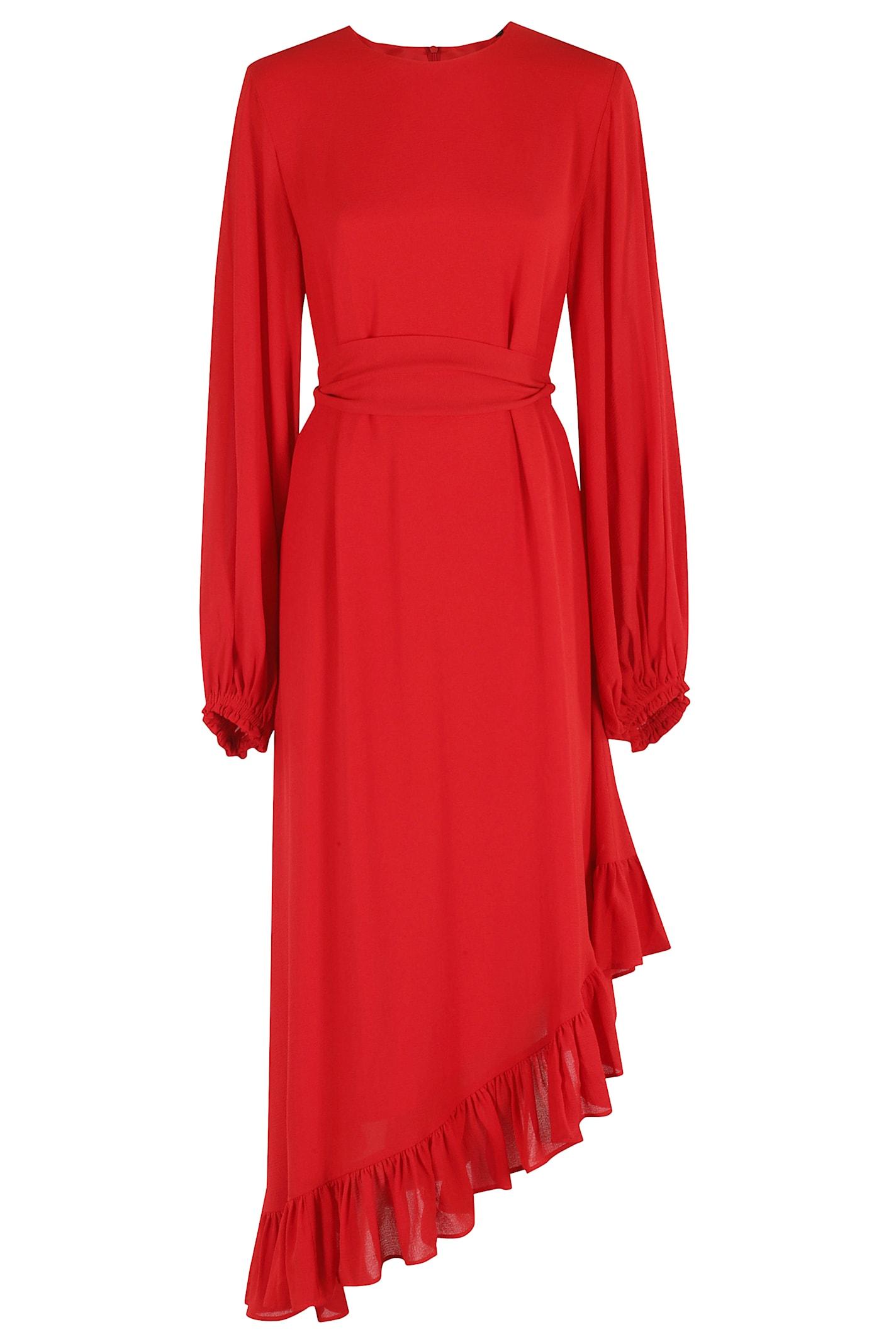 essentiel antwerp iflower pussy bow tie dress