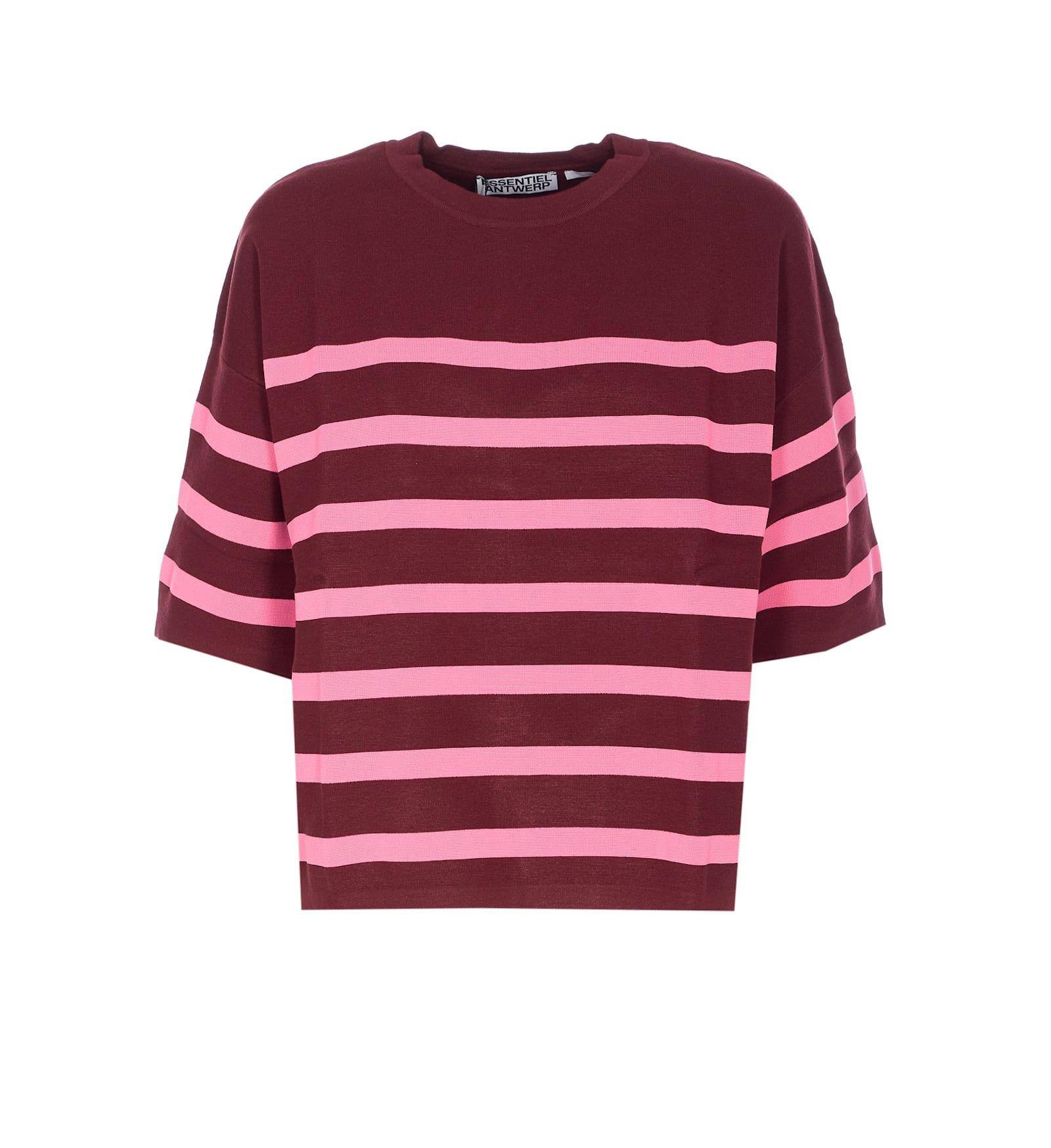 essentiel antwerp industry striped t-shirt