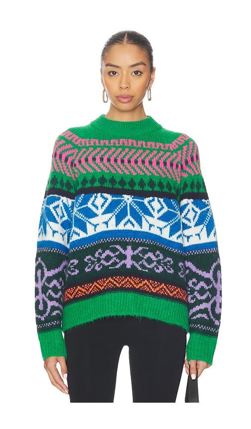 essentiel antwerp irelando sweater in green.