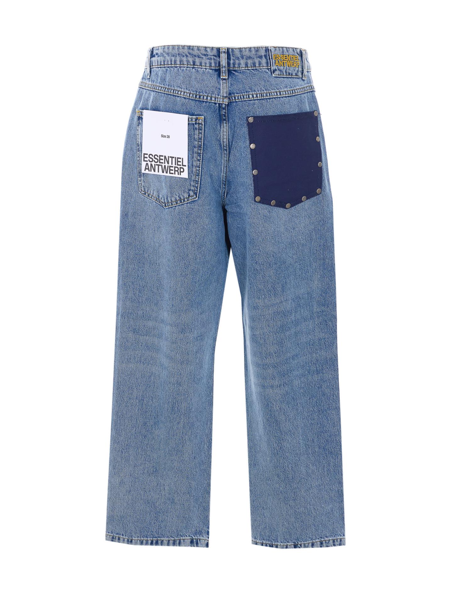 essentiel antwerp jeans blue organic cotton - women