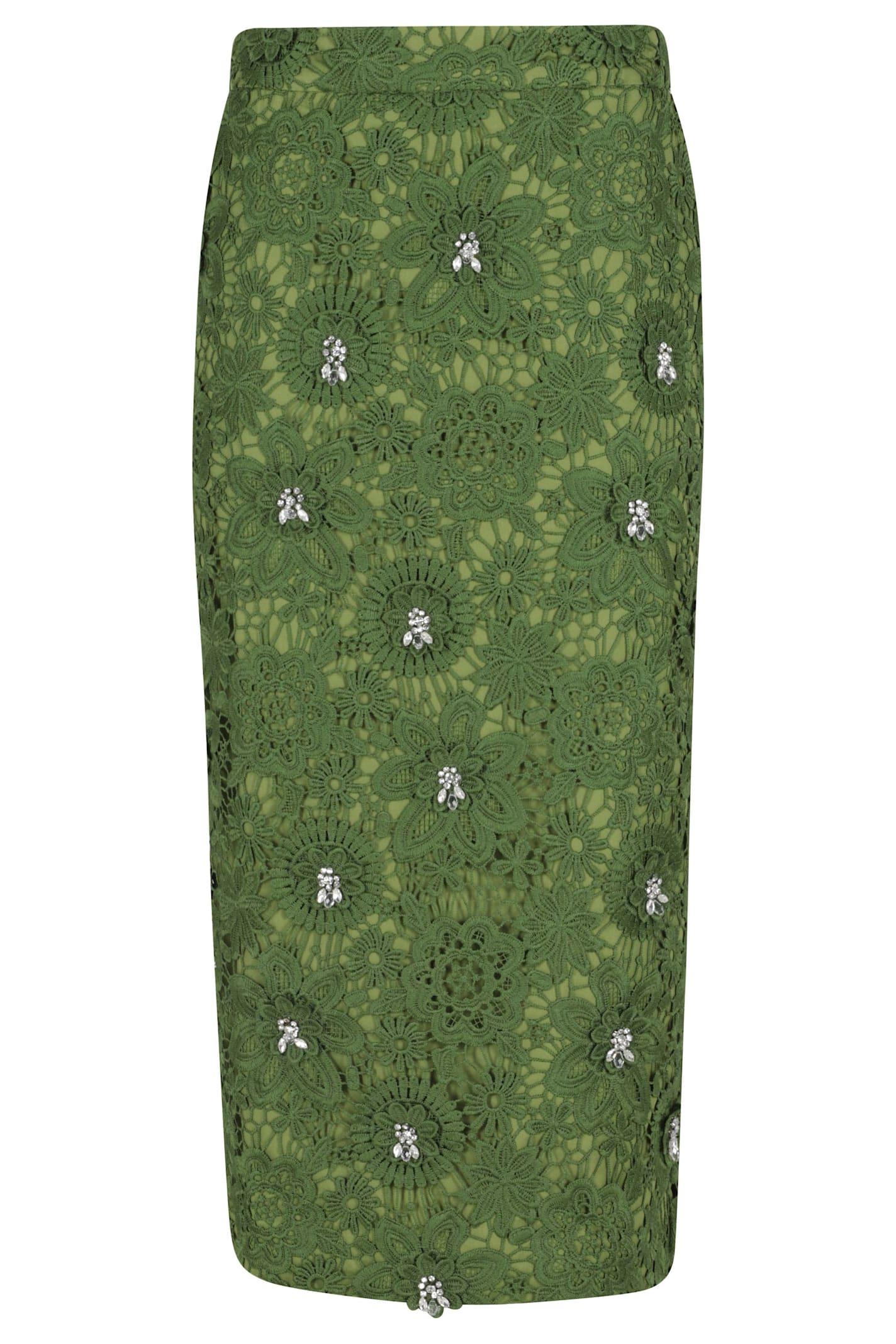 essentiel antwerp jourget lace pencil skirt