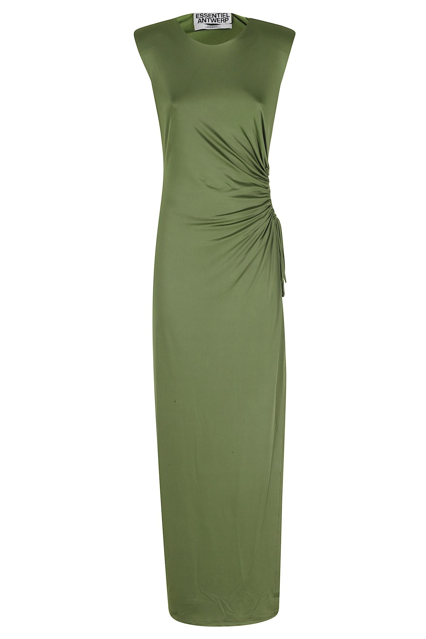 essentiel antwerp joye shouldered jersey dress