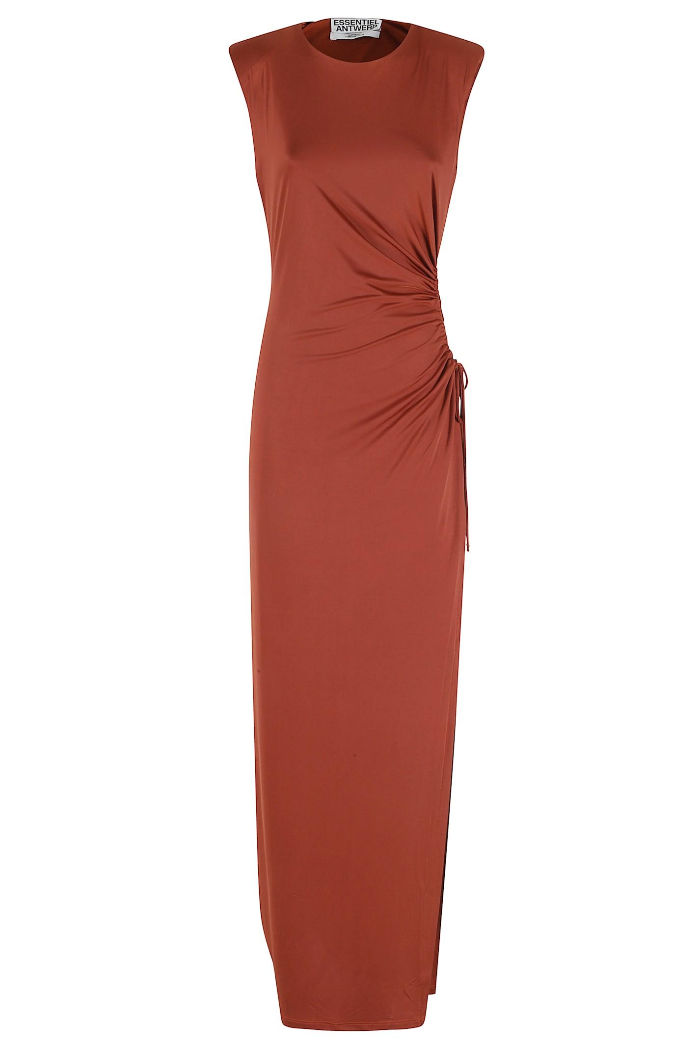 essentiel antwerp joye shouldered jersey dress