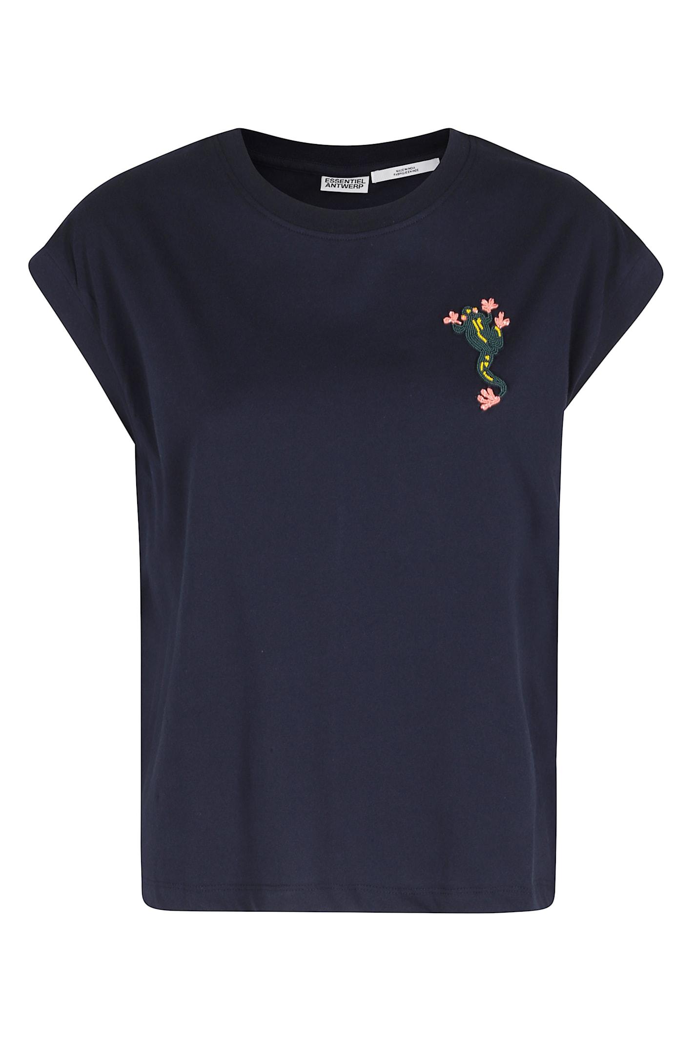 essentiel antwerp jungala embroidered t-shirt