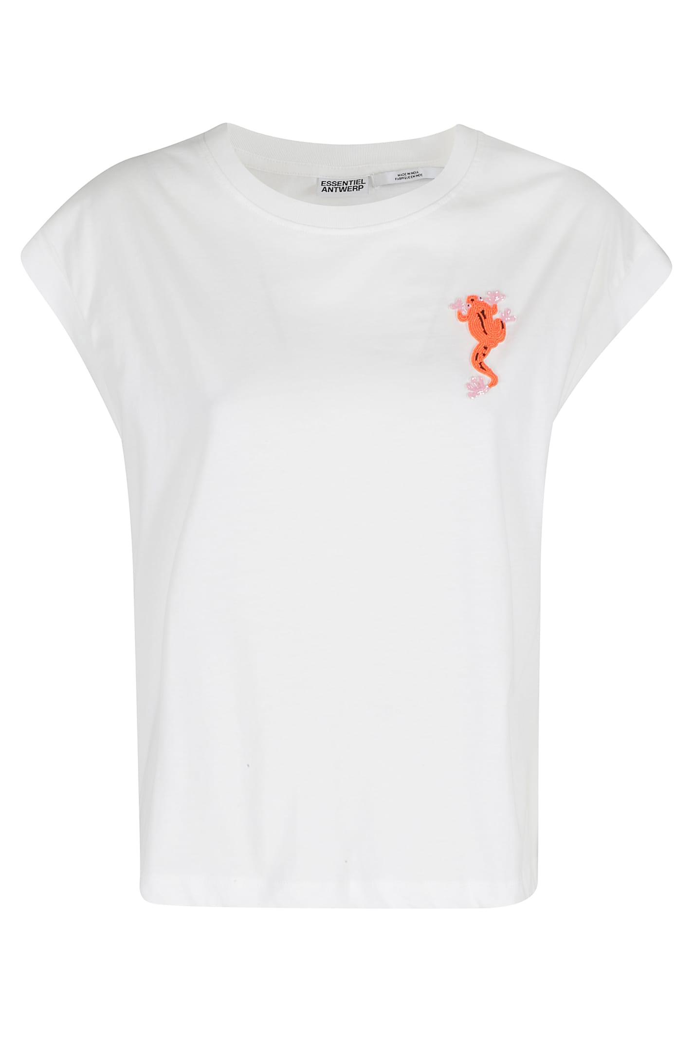 essentiel antwerp jungala embroidered t-shirt