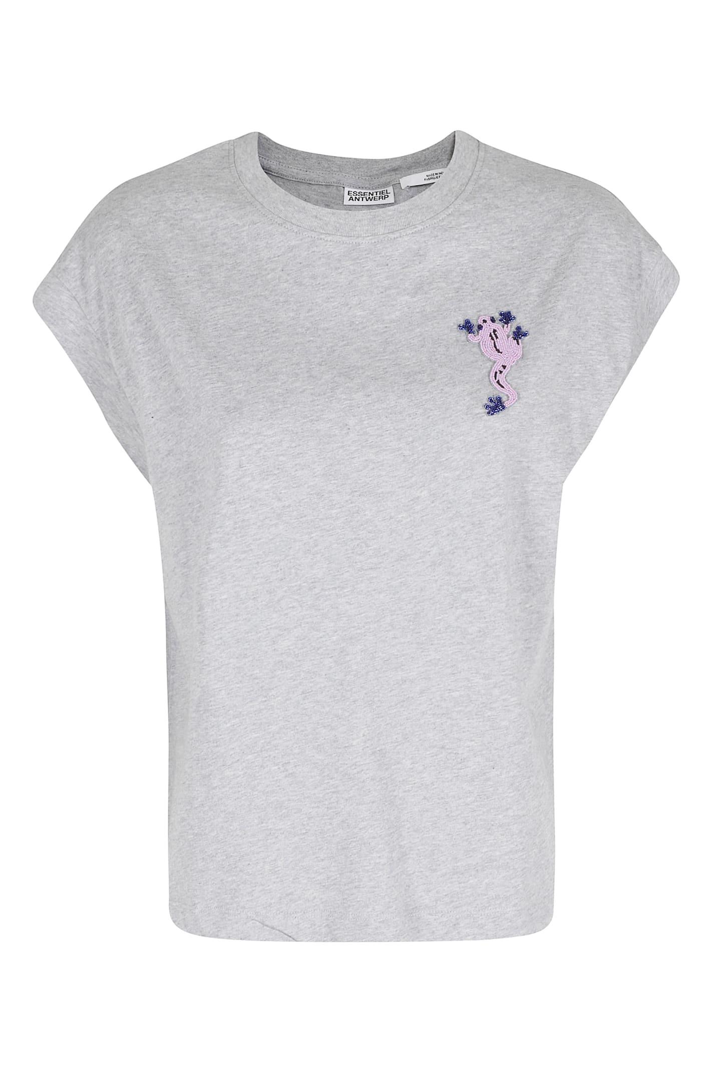 essentiel antwerp jungala embroidered t-shirt