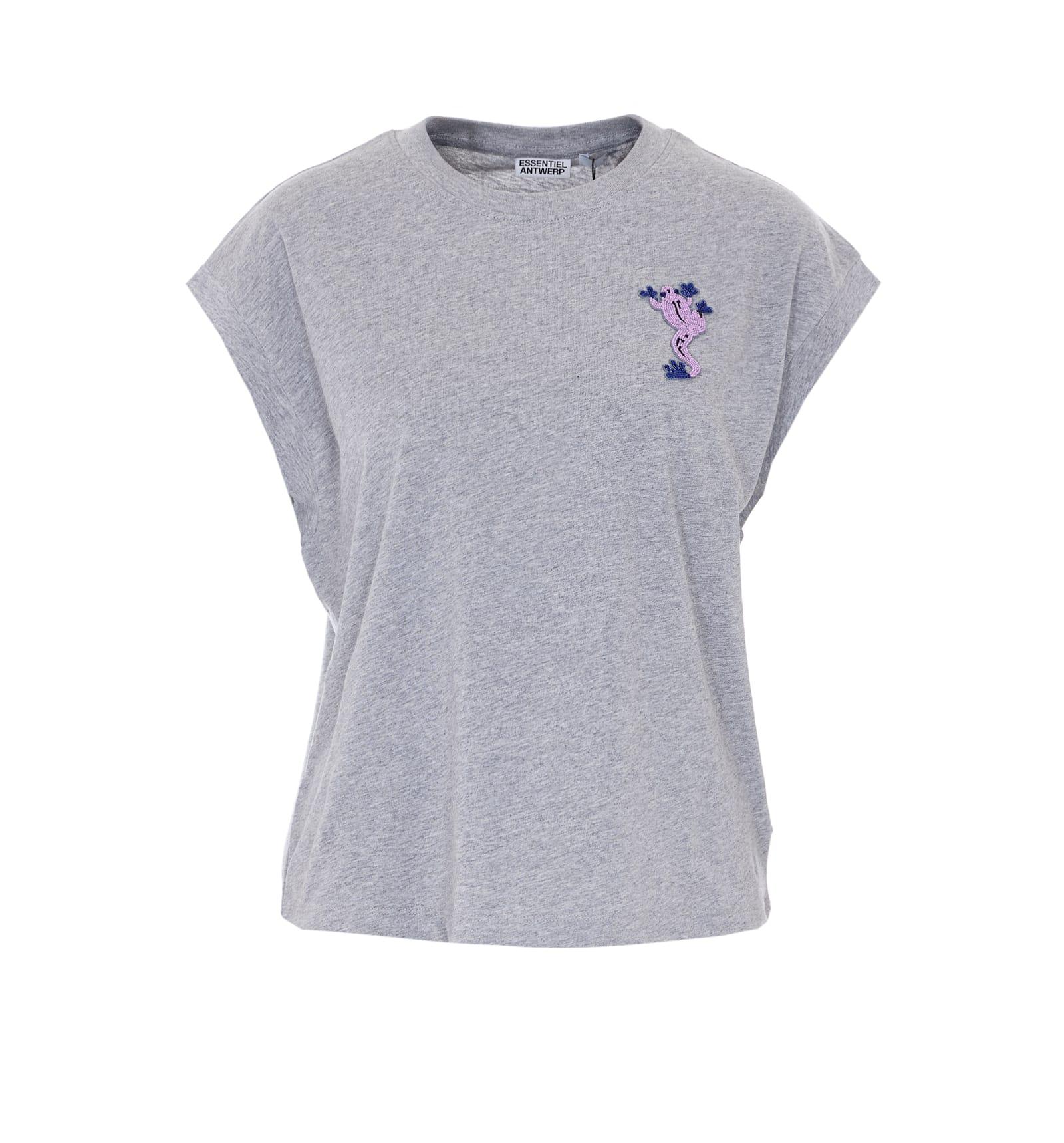 essentiel antwerp jungala embroidered t-shirt