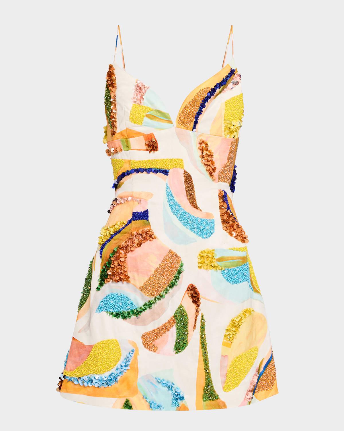 essex embellished mini dress