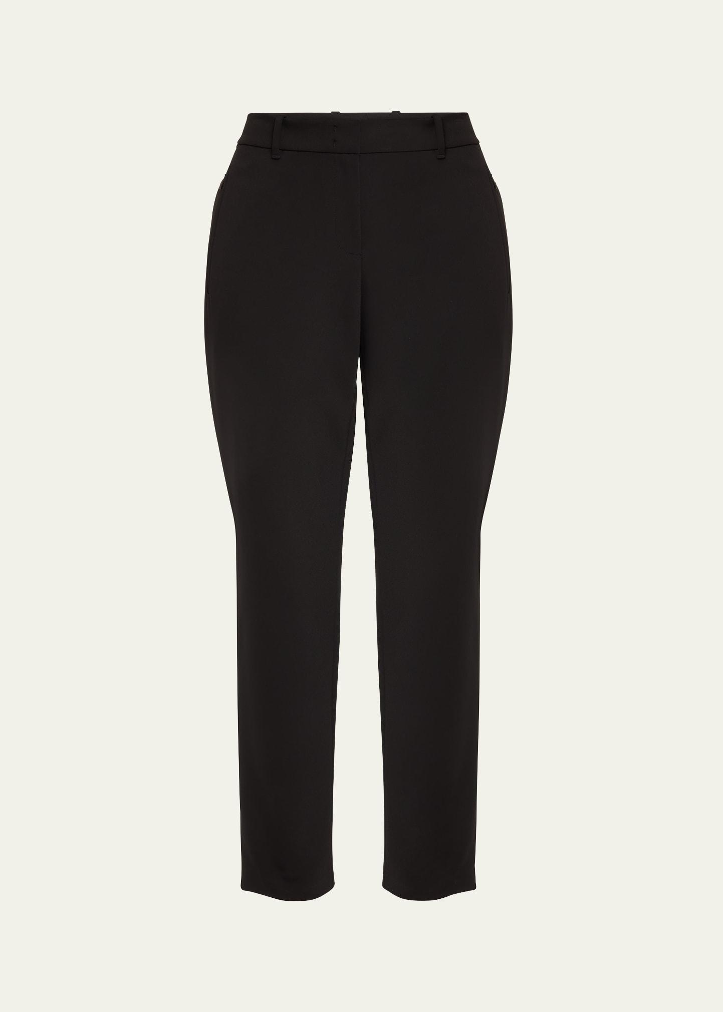 essex mid-rise cropped straight-leg pants