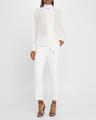 esteban neck-scarf long-sleeve silk top
