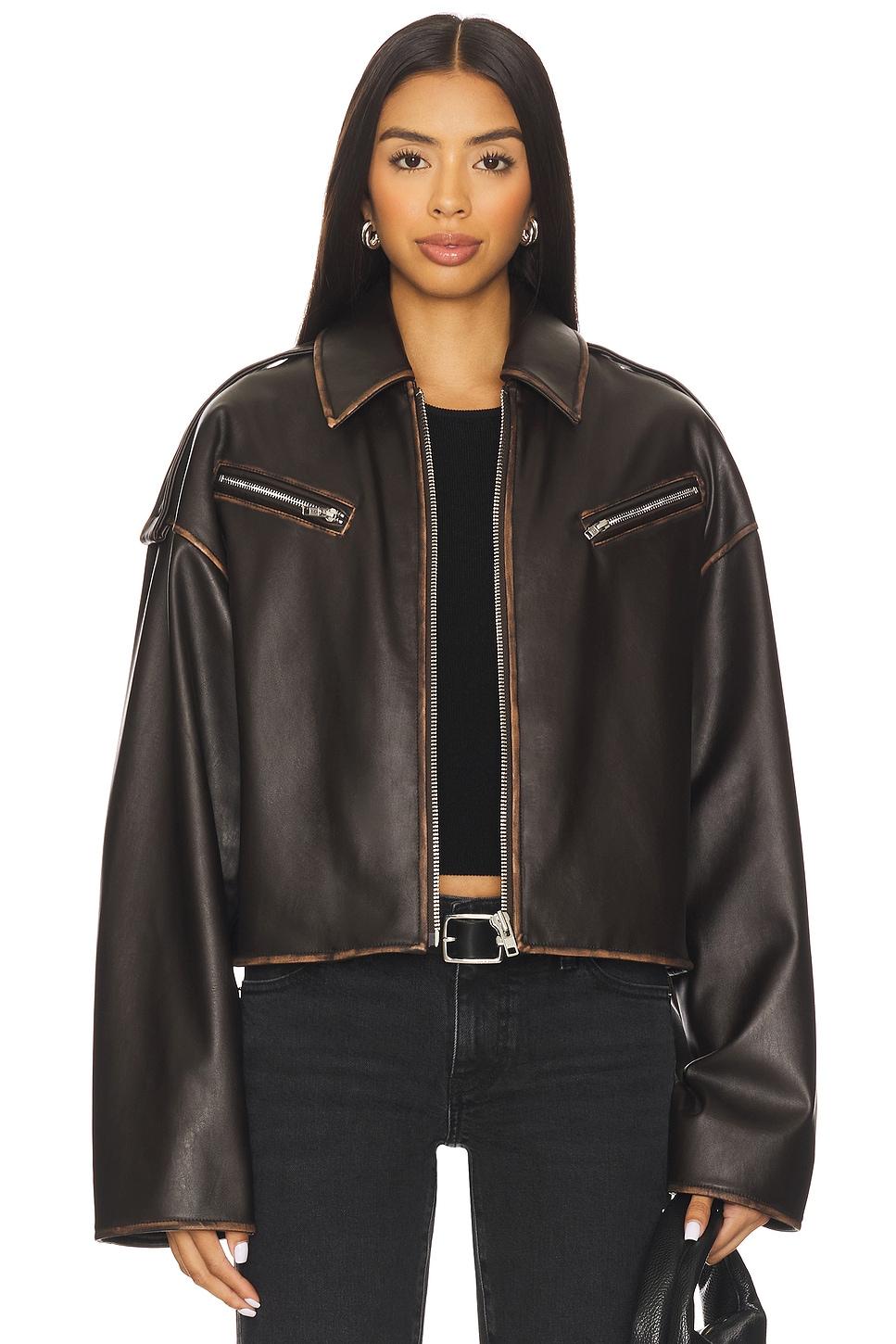 esther faux leather jacket