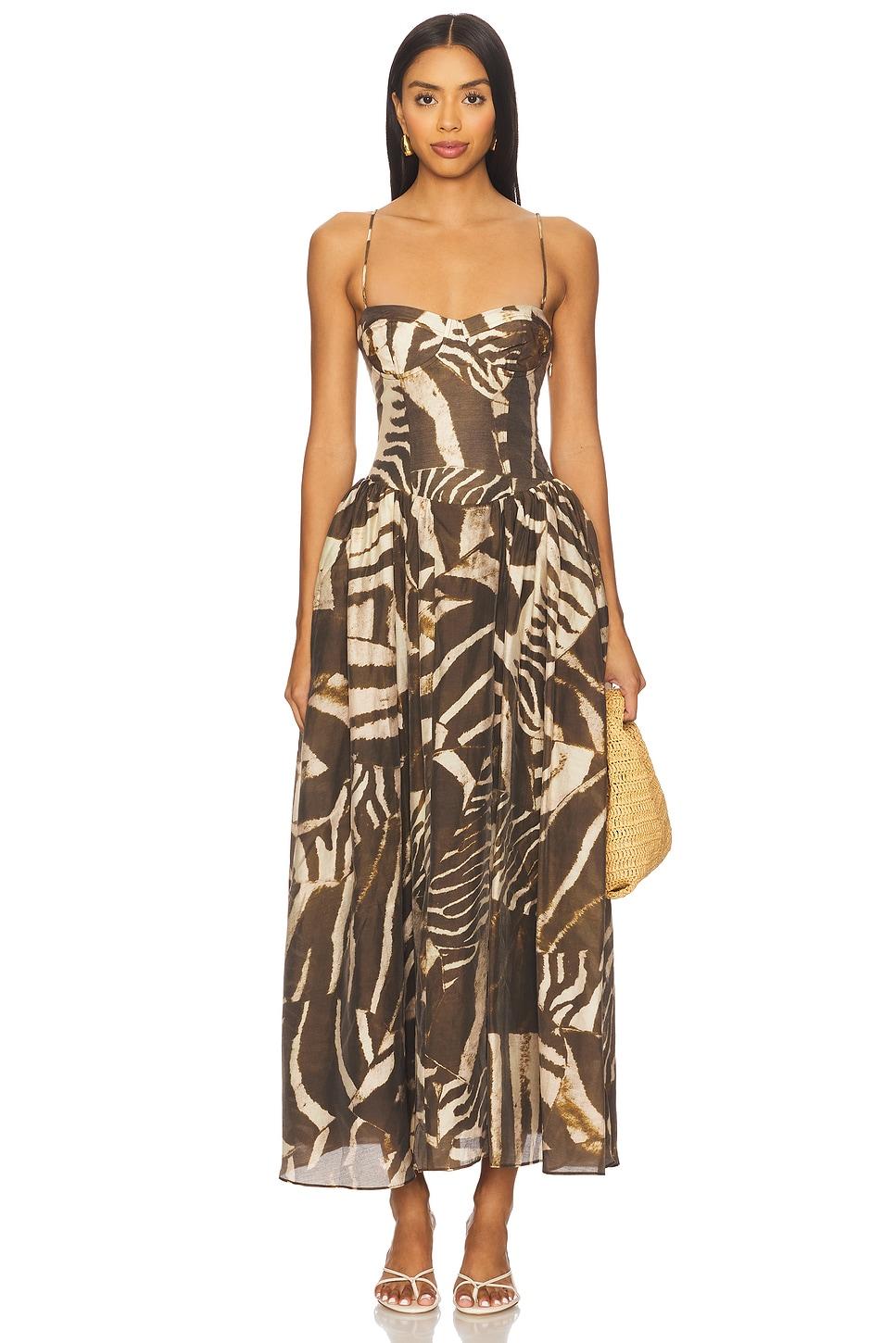 estie printed maxi dress