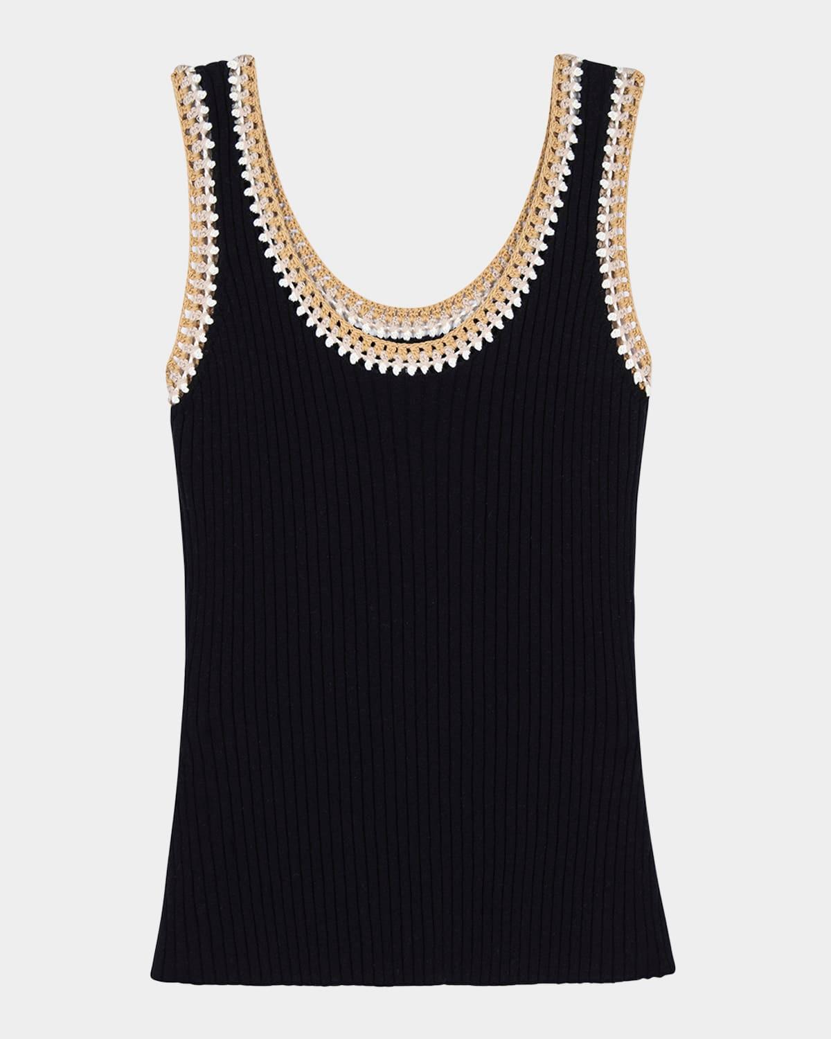 estrella ribbed tank top