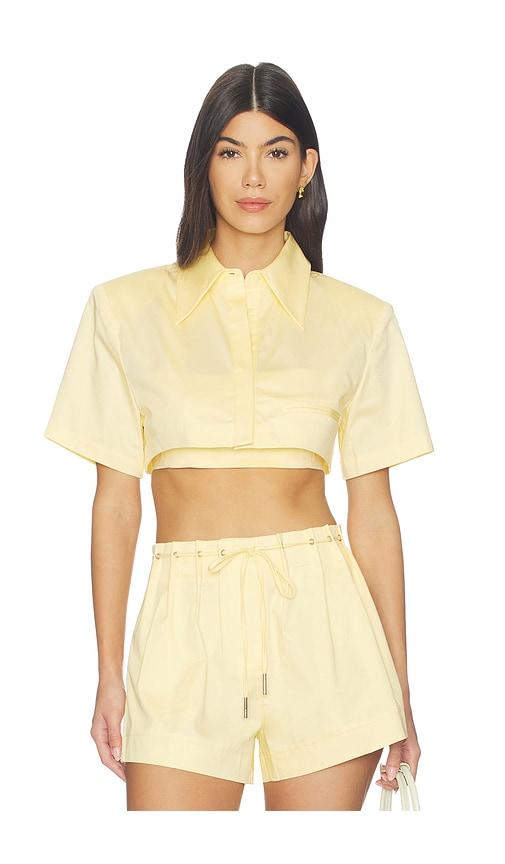 et ochs calvin top in yellow.