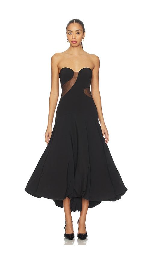 et ochs daniella bubble dress in black.