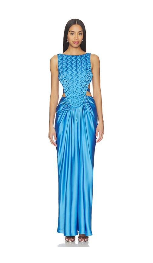 et ochs magdalen gown in blue.