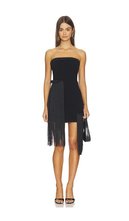 et ochs suki knit mini dress in black.