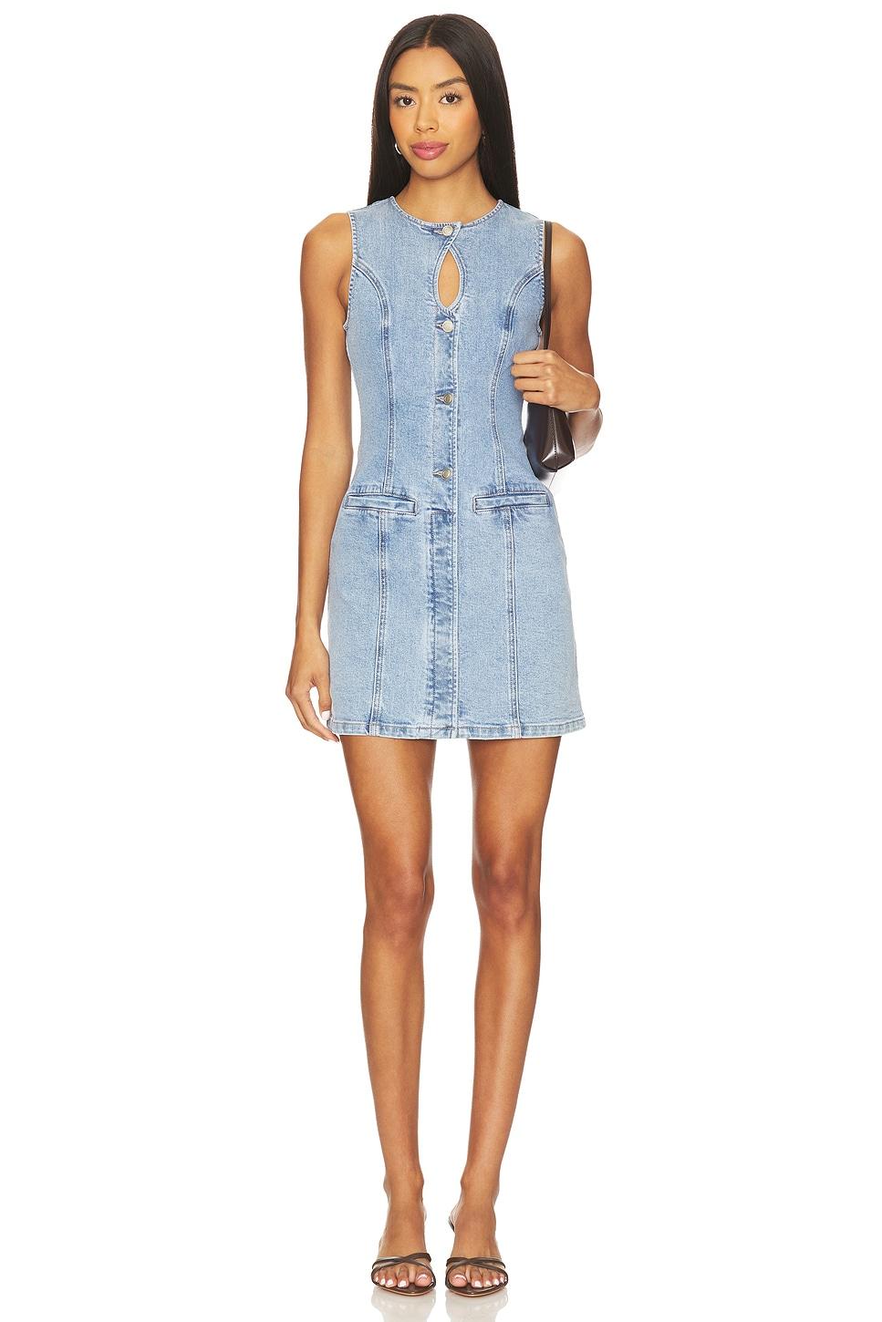 etch denim mini dress