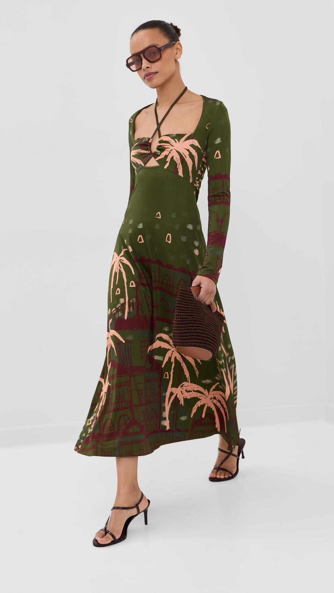 eternal tropical ankle dress