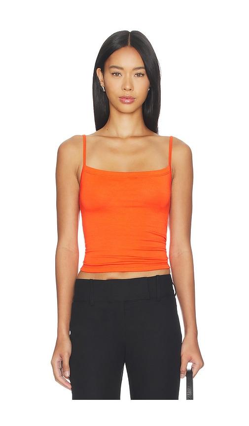 eterne 90's tank in orange.