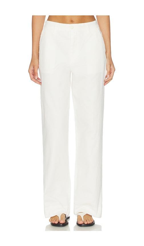 eterne benson pant in white.