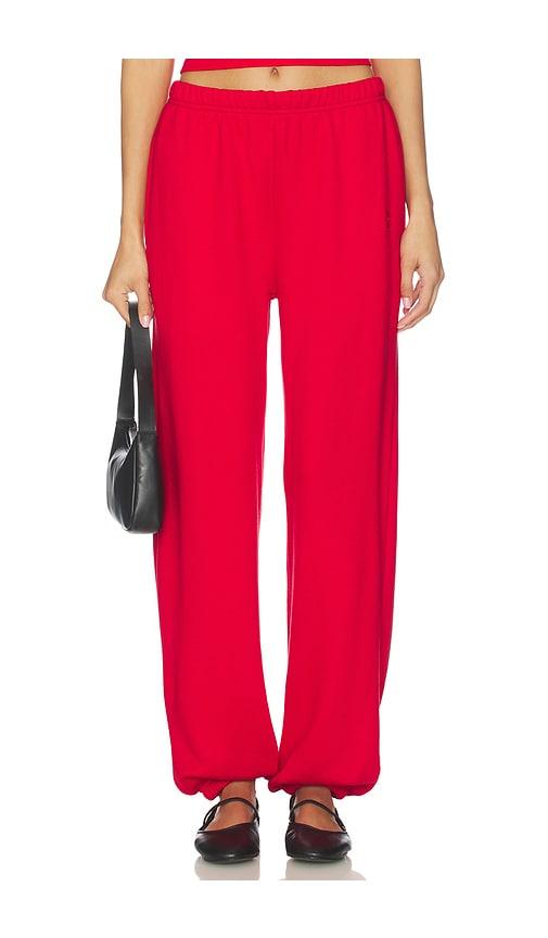 eterne boyfriend pocket sweatpant in red.