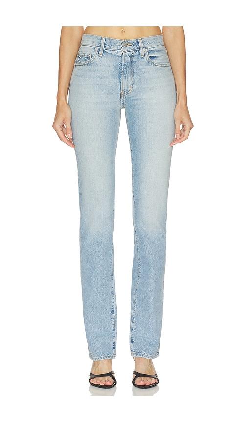 eterne chloe straight jean in blue.