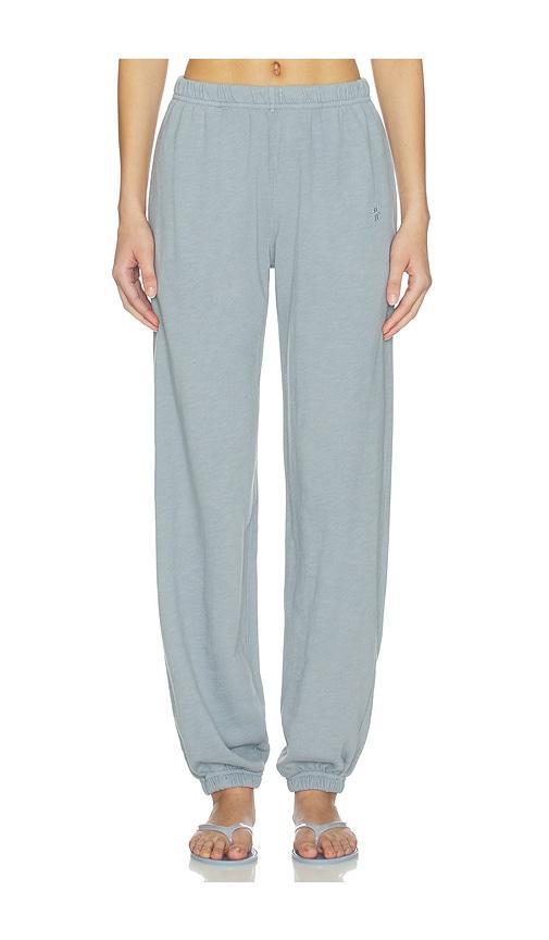 eterne lightweight french terry boyfriend pocket sweatpant in slate.