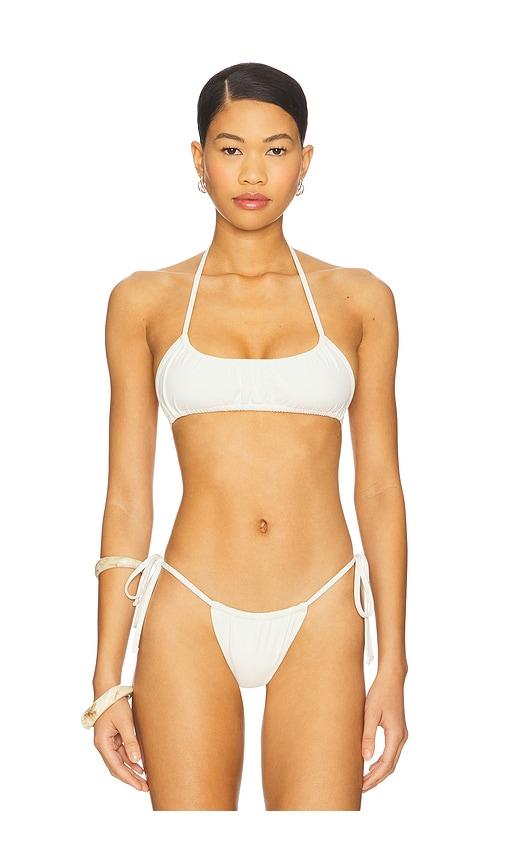 eterne rosie bikini top in ivory.