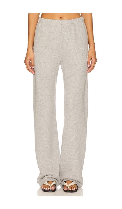 eterne straight leg sweatpant in light grey.