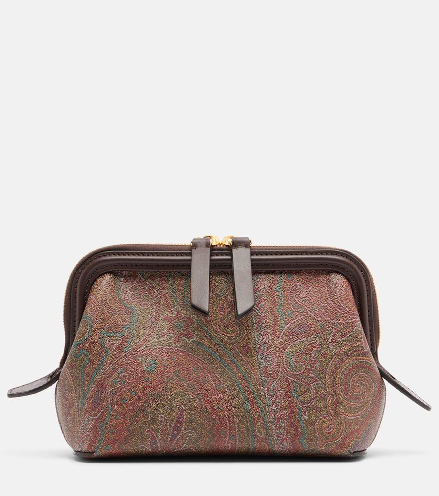 etro arnica paisley canvas jacquard clutch