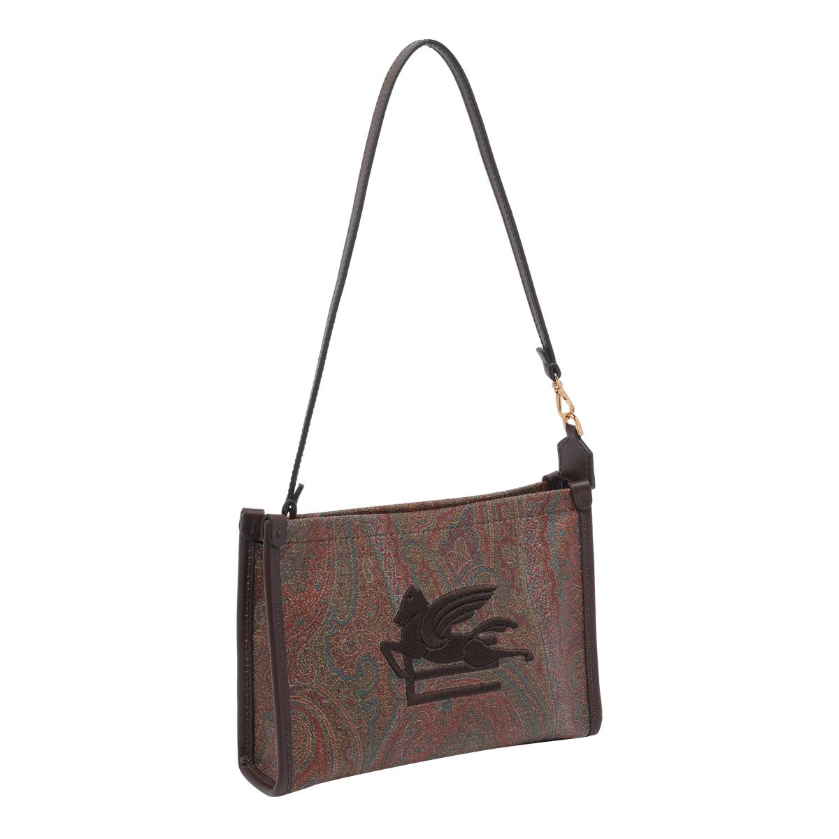 etro bags brown cotton polyester - women