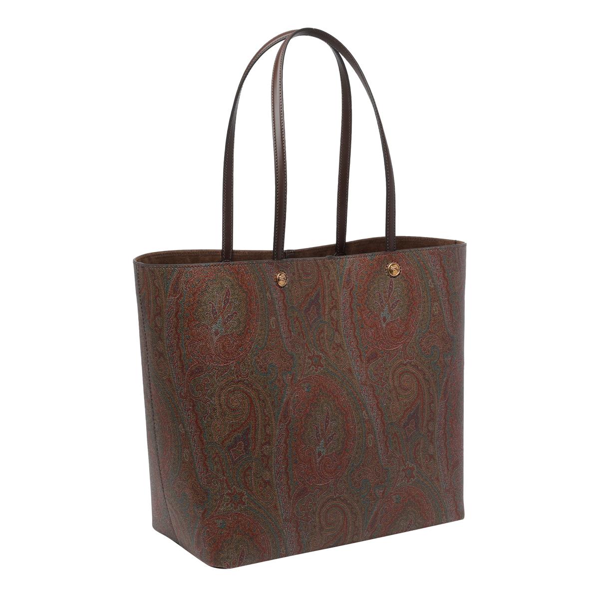 etro bags brown cotton polyester - women