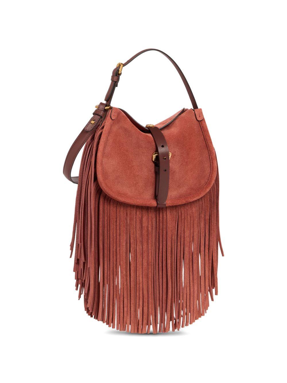 etro bags terracotta suede - women