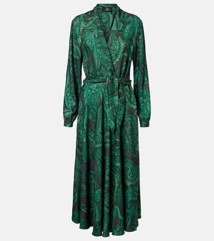 etro belted midi dress