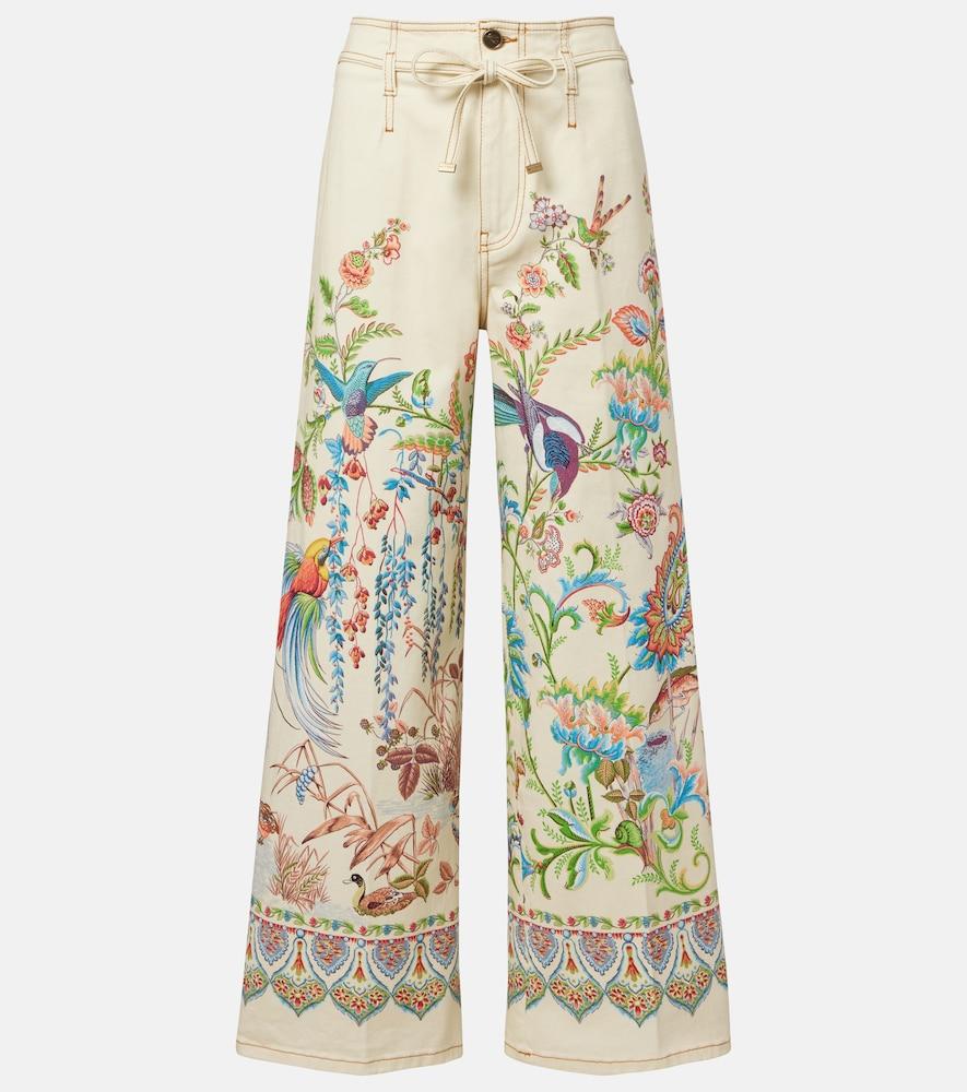 etro belted printed wide
