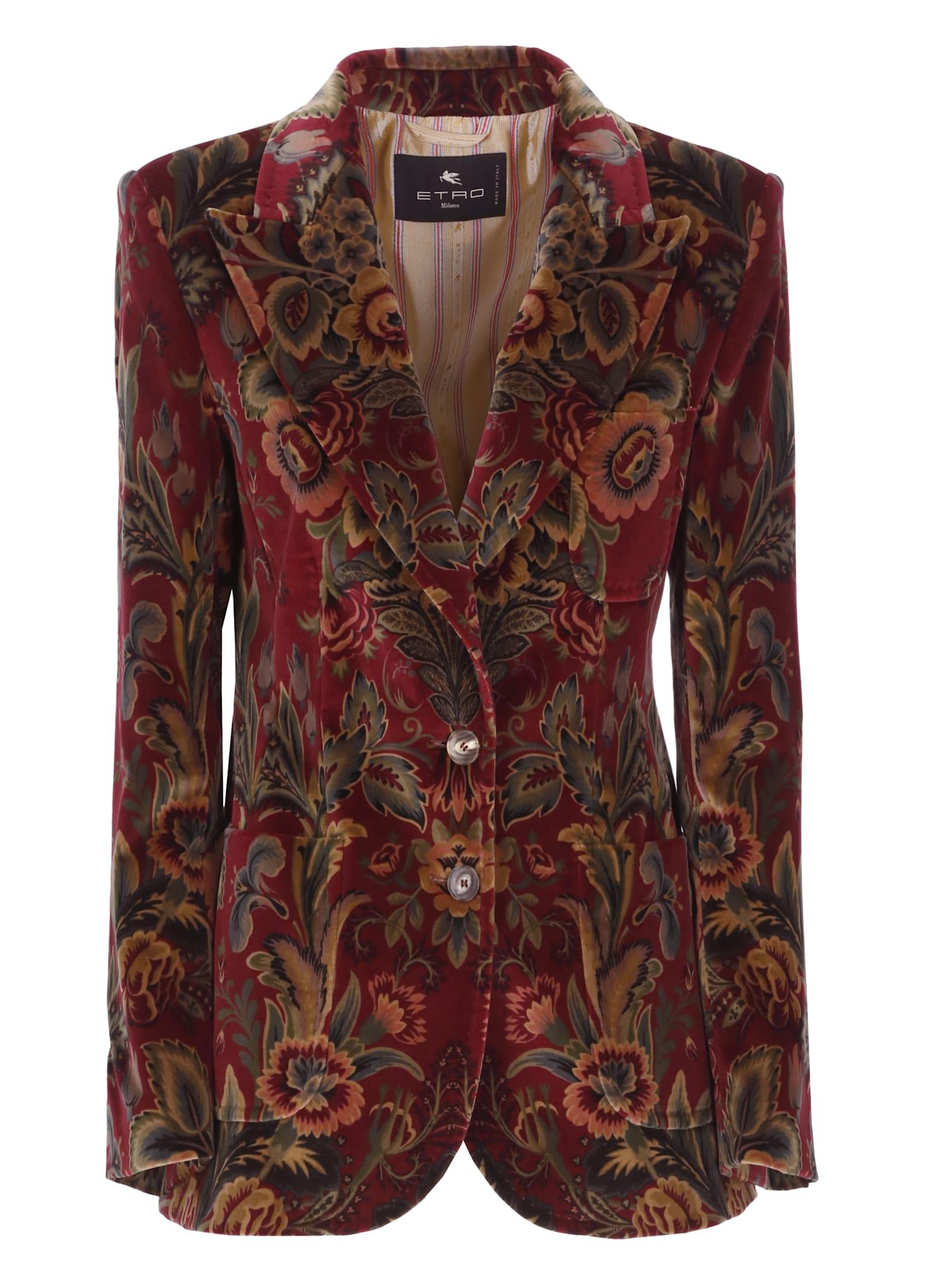 etro blazer with print